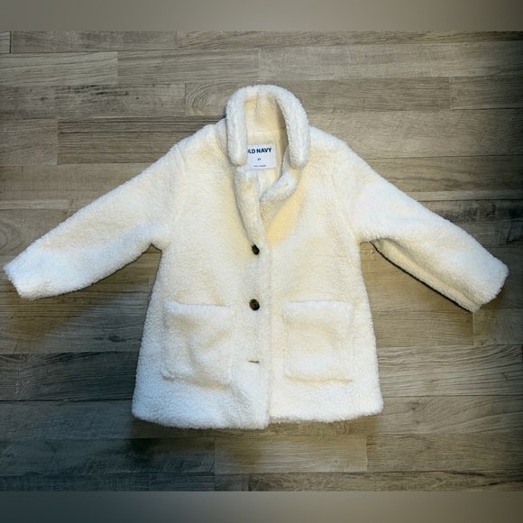 Long Sherpa Teddy Coat - Creme De La Creme - Picture 3 of 5